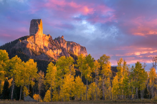 Chimney Rock Sunset - Colorado